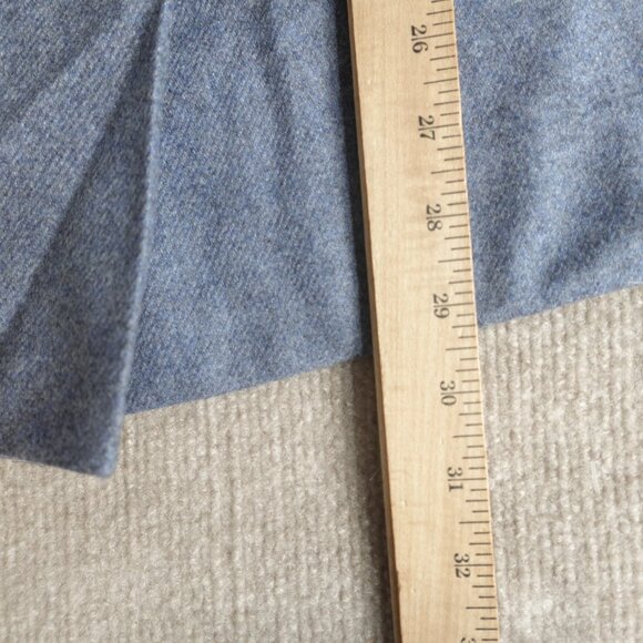 COS Womens Skirt 6 Blue Gray Solid A Line Wool Cashmere Blend - Picture 3 of 12